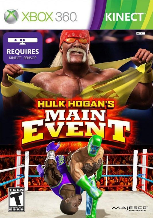 Hulk Hogan's Main Event cover art for Xbox 360 (X360) video game