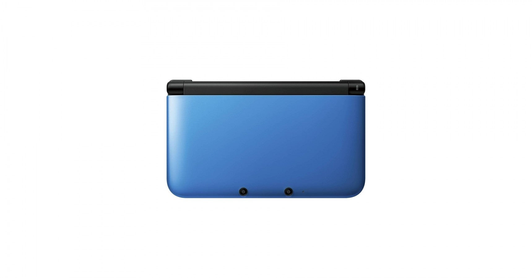 Blue Nintendo 3DS XL handheld console featuring large dual screens glasses free 3D gameplay built in WiFi backwards compatibility with DS games and portable Nintendo gaming system