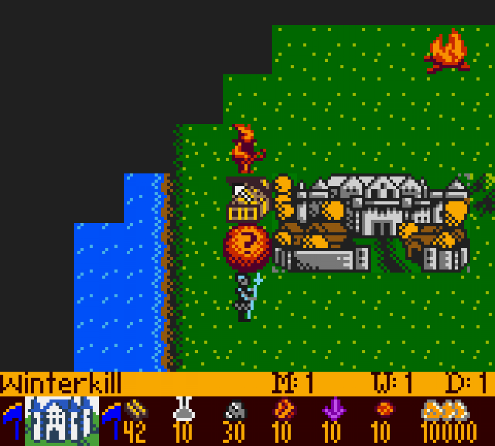 Heroes of Might and Magic Game Boy Color GBC gameplay for retro video game enthusiasts featuring fantasy strategy gameplay turn based tactical battles hero progression kingdom management mechanics magical world exploration and portable handheld strategic gaming experience and collectible gaming appeal