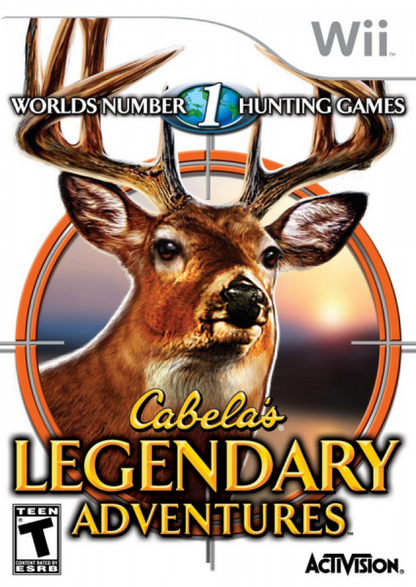 Cabela's Legendary Adventures cover art for Nintendo Wii (Wii) video game
