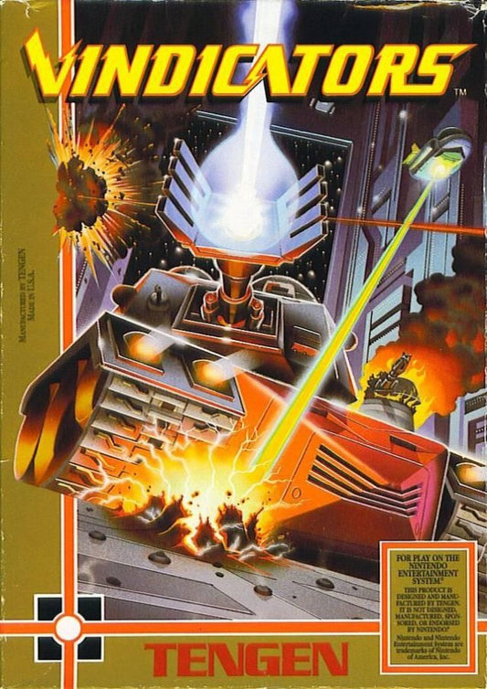 Vindicators cover art for Nintendo Entertainment System NES video game