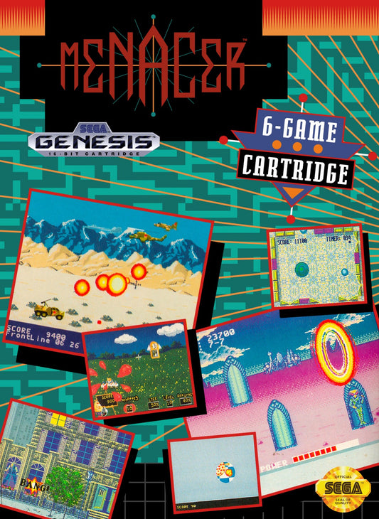 Menacer: 6 Game Cartridge cover art for Sega Genesis (GEN) video game