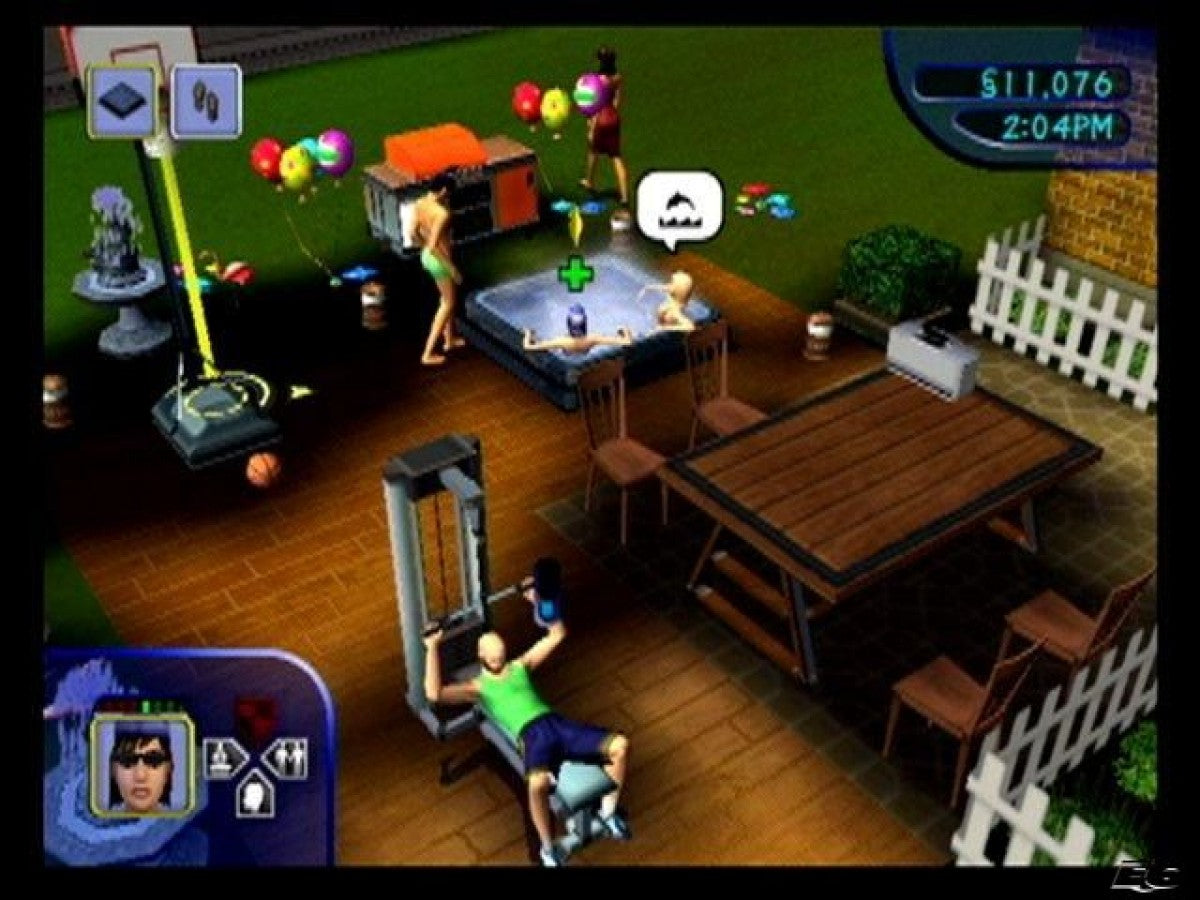 The Sims PS2 Sony PlayStation 2 life simulation game Sims series character creation home building career progression social interactions open ended sandbox gameplay Maxis EA classic simulation retro gaming PlayStation 2 software video game title gameplay