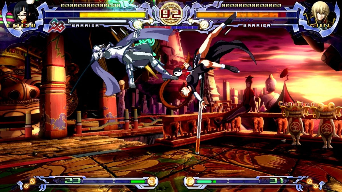 BlazBlue: Calamity Trigger gameplay for Xbox 360 (X360) fighting video game