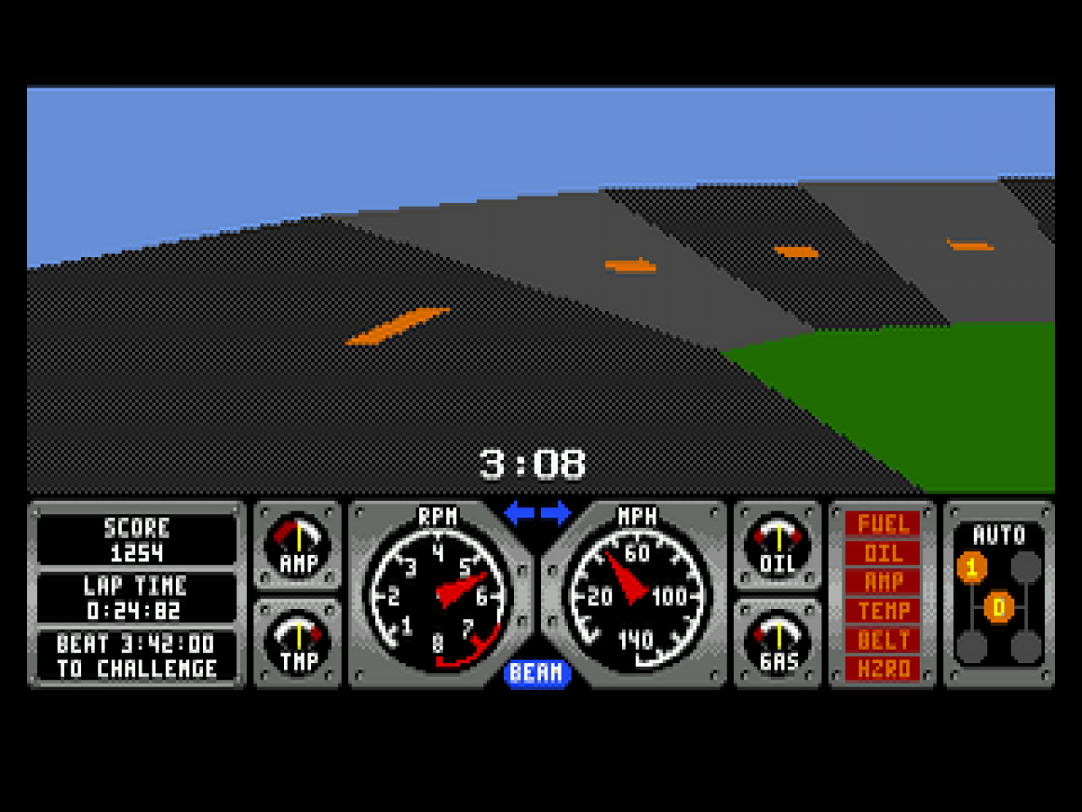 Race Drivin' gameplay for Sega Genesis (GEN) video game