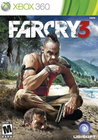 Far Cry 3 cover art for Xbox 360 (X360) open-world first-person shooter video game