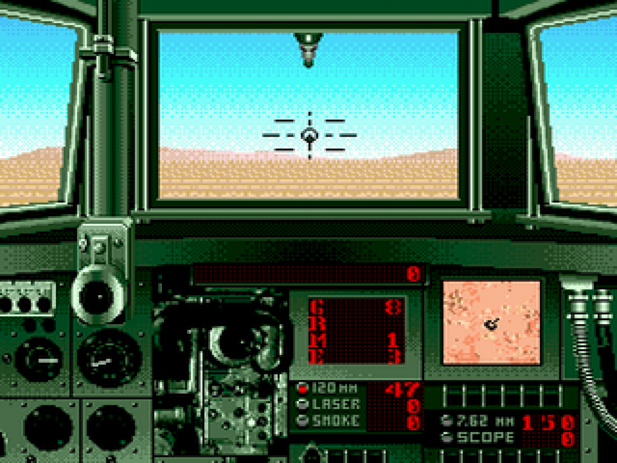 Super Battletank: War in the Gulf gameplay for Sega Genesis (GEN) video game
