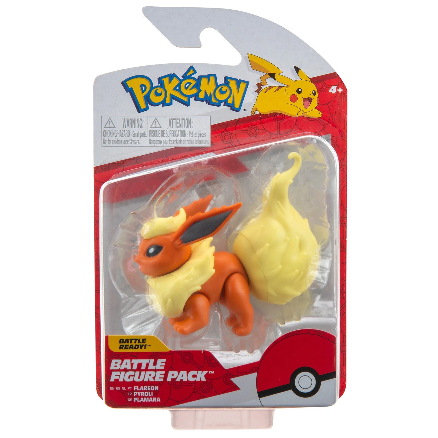 Pokemon Battle Figure Flareon collectible Pokémon action figure featuring Flareon fire type evolution detailed sculpt small display toy for fans and collectors