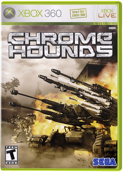 Chromehounds cover art for Xbox 360 (X360) mech combat video game