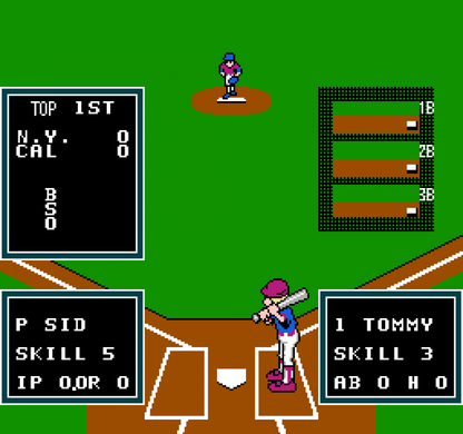 Little League Baseball gameplay image for Nintendo Entertainment System NES retro video game