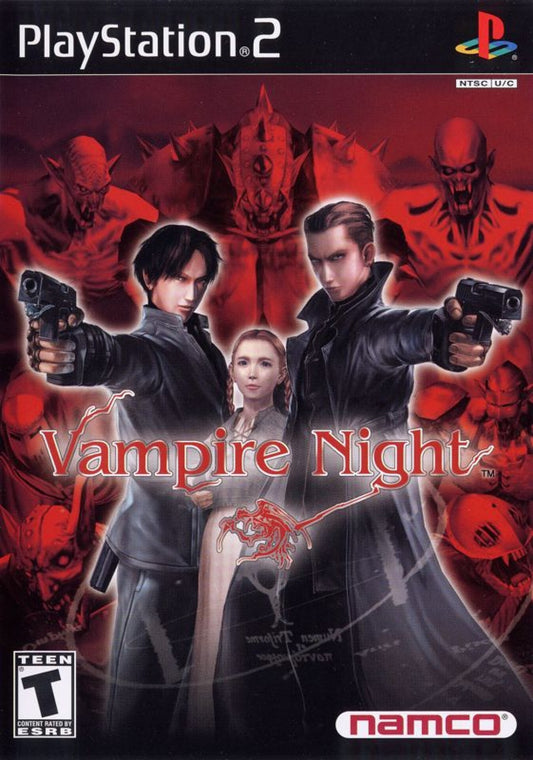 Vampire Night [Gun Bundle] – PlayStation 2 (PS2) video game cover image, light gun shooter.