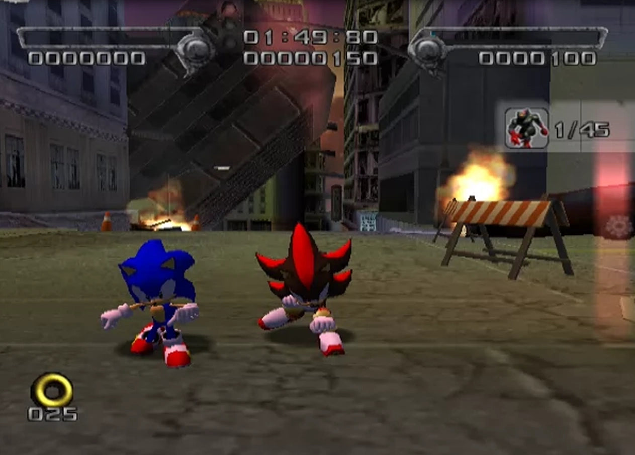 Shadow the Hedgehog Player’s Choice Nintendo GameCube GC video game, action platformer, Sonic the Hedgehog spin-off, story-driven adventure, retro console title gameplay