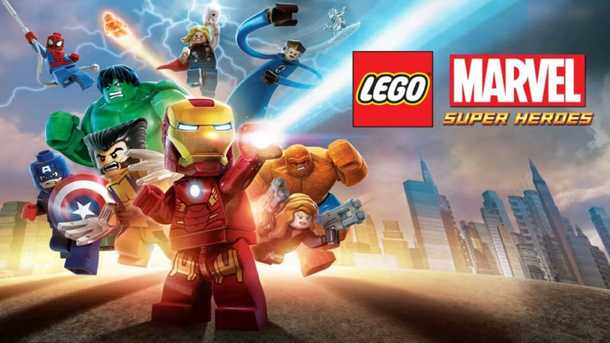 Lego Marvel Super Heroes 2 title page for Nintendo Switch (NS) video game