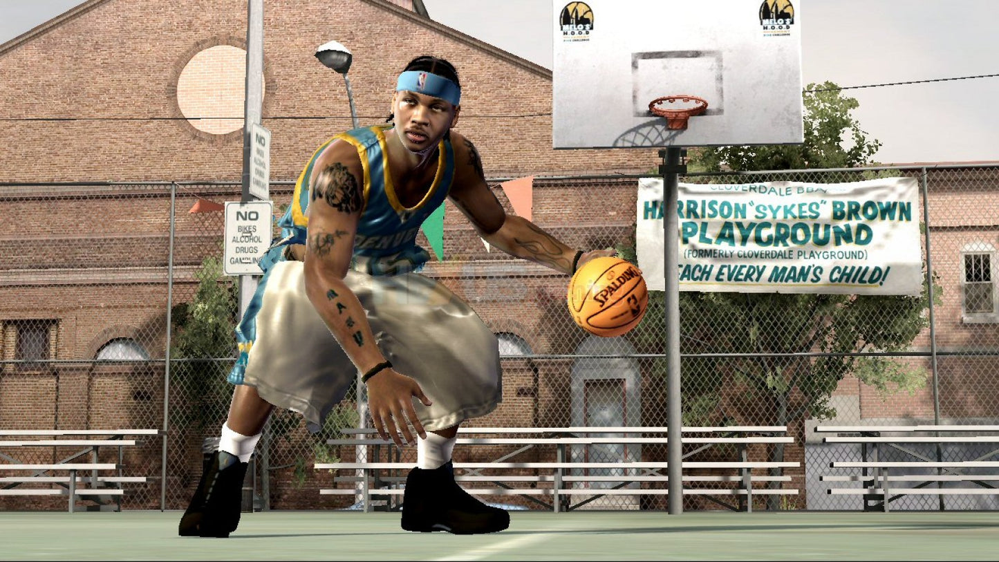 NBA Street: Homecourt for PlayStation 3 arcade basketball game EA Sports BIG featuring NBA legends trick moves street courts multiplayer modes over the top gameplay gameplay 