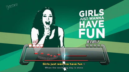 The Voice: I Want You gameplay for Nintendo Wii (Wii) featuring karaoke party gameplay with motion‑controlled singing, hit songs from the TV show, and competitive performances
