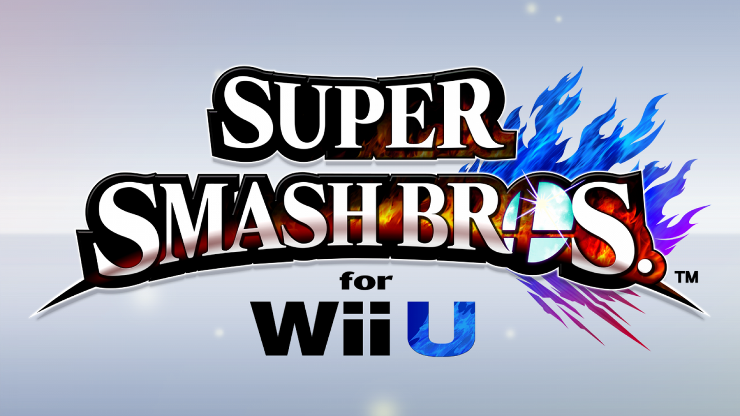 Super Smash Bros for Wii U  title art for Nintendo Wii U WiiU video game