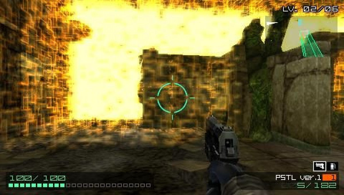 Coded Arms PlayStation Portable game featuring first-person shooter action and procedurally generated levels on PSP gameplay