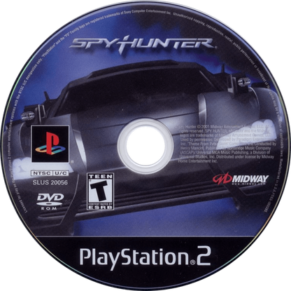 Spy Hunter – PlayStation 2 (PS2) video game disc, vehicular combat action.