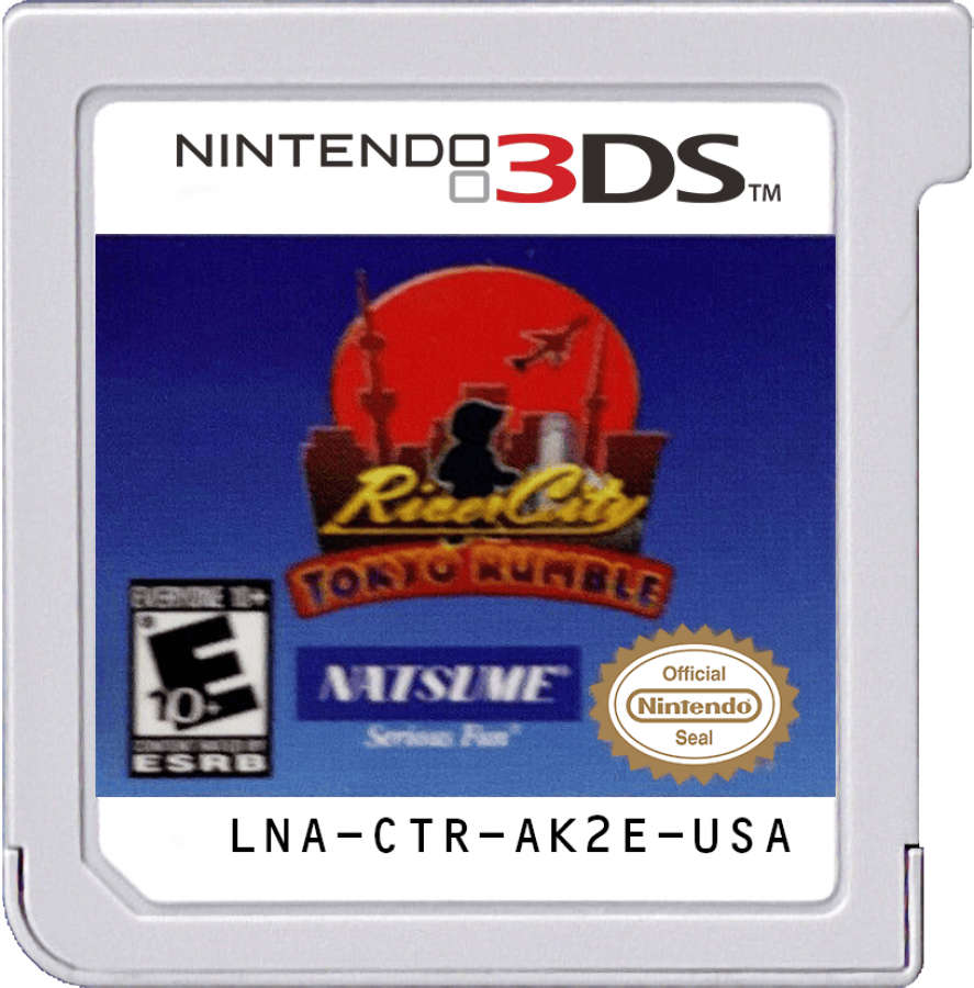 River City Tokyo Rumble cartridge for Nintendo 3DS (3DS) video game