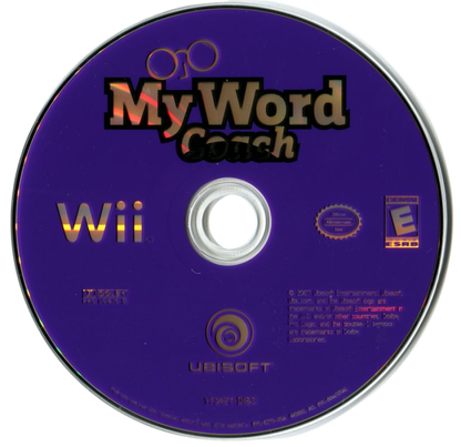 My Word Coach – Nintendo Wii (Wii) educational word puzzle training video game disc