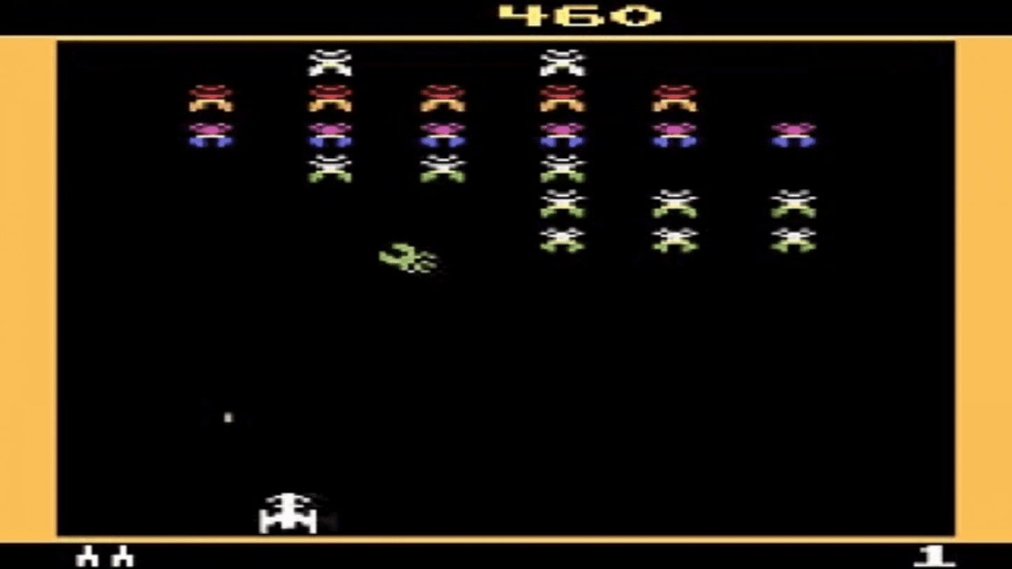Galaxian gameplay for Atari 2600 (2600) video game