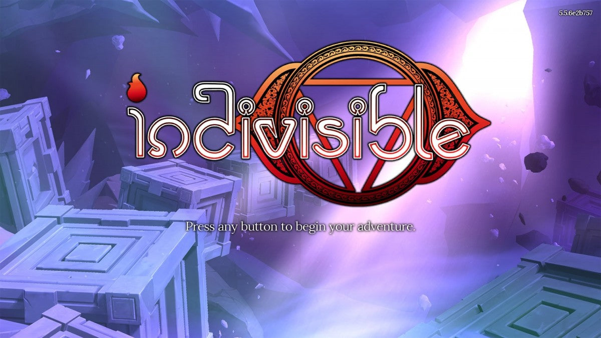 Indivisible title screen art for Nintendo Switch (NS) video game