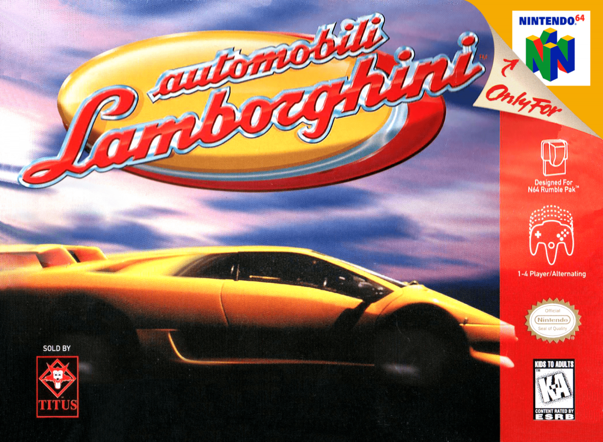 Automobili Lamborghini cover art for Nintendo 64 (N64) video game