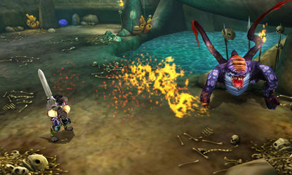 Heroes of Ruin Nintendo 3DS game featuring action RPG gameplay with dungeon crawling loot based progression character classes and online cooperative multiplayer in a dark fantasy world gameplay  