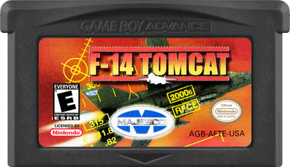 F-14 Tomcat cover art for Game Boy Advance (GBA) video game game cartridge