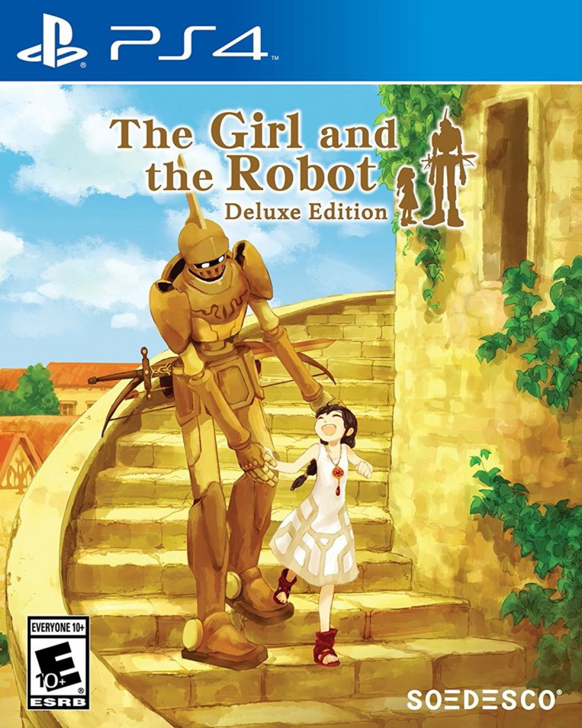 The Girl and the Robot Deluxe Edition for PS4 featuring enhanced gameplay, bonus content, and vibrant action-platformer visuals cover art