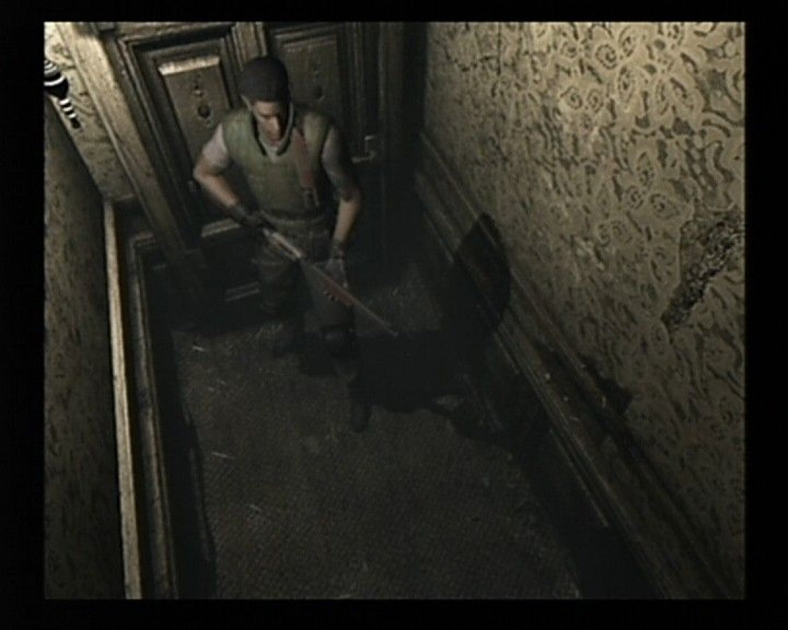 Resident Evil gameplay for Nintendo GameCube (GC) survival horror video game