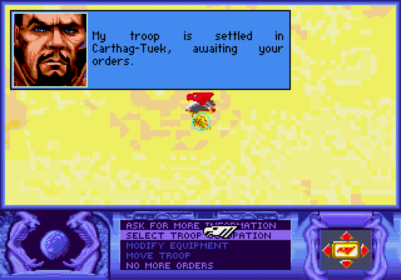 Dune Sega CD strategy adventure game real time strategy exploration Arrakis spice harvesting Frank Herbert sci fi Dune universe political intrigue house Atreides gameplay cinematic cutscenes retro gaming Sega CD software video game title gameplay
