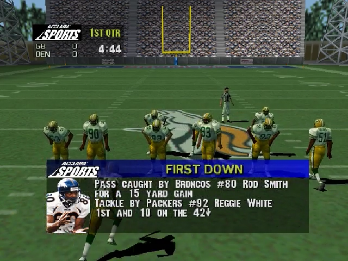 NFL Quarterback Club 99 gameplay for Nintendo 64 N64 video game