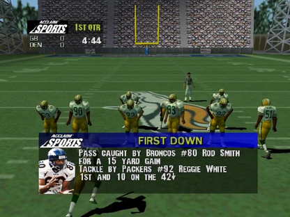 NFL Quarterback Club 99 gameplay for Nintendo 64 N64 video game