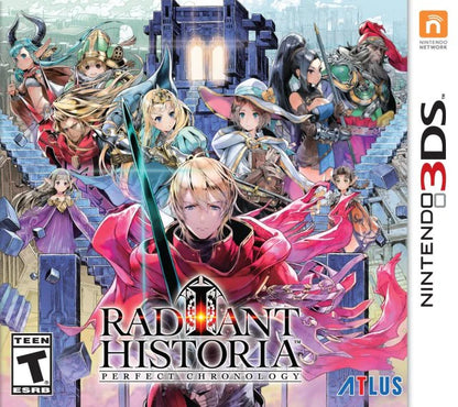 Radiant Historia: Perfect Chronology cover art for Nintendo 3DS (3DS) role-playing video game