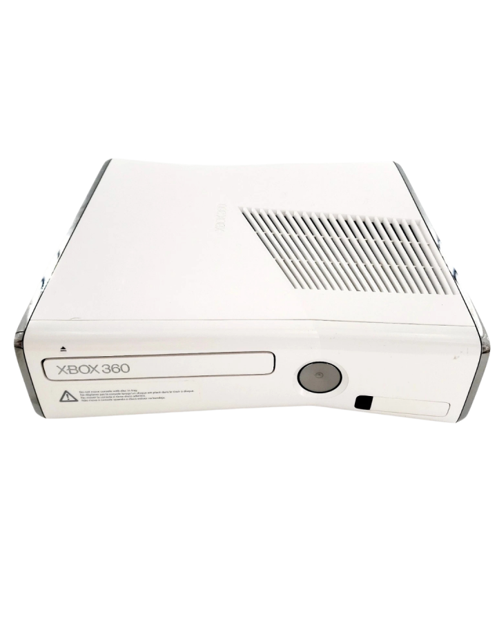 Retro Xbox 360 Slim 250GB console inspired design featuring sleek black Microsoft gaming system aesthetic seventh generation hardware compact matte finish redesigned cooling system disc drive storage focused home entertainment hub nostalgic HD era console presentation top 