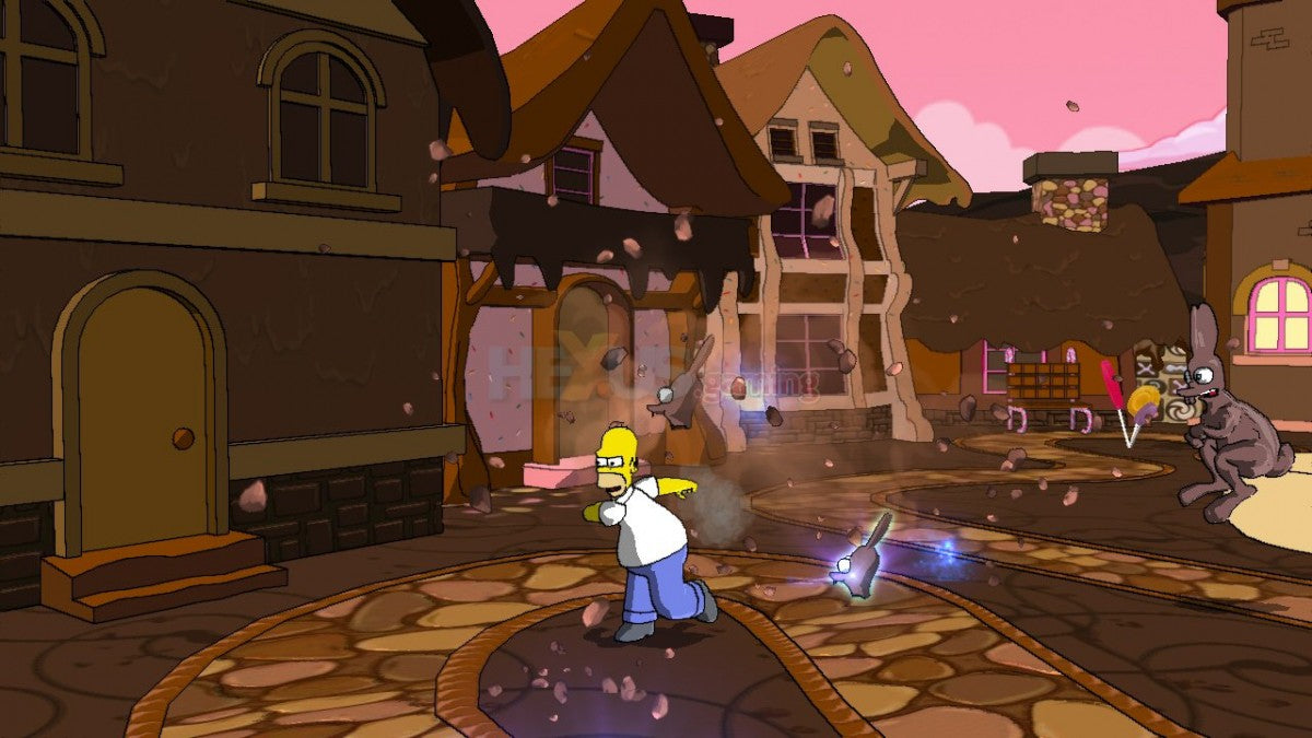 The Simpsons Game gameplay for Playstation 3 (PS3) video game