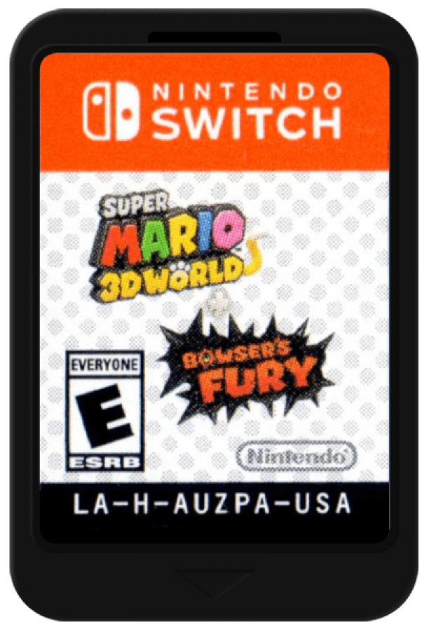 Super Mario 3D World plus Bowsers Fury cartidge for Nintendo Switch platformer game