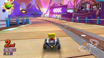 Nickelodeon Kart Racers 2 Grand Prix Xbox One for retro video game enthusiasts featuring arcade kart racing gameplay iconic Nickelodeon characters colorful tracks power up based competition local multiplayer racing family friendly fun and collectible gaming appeal gameplay 