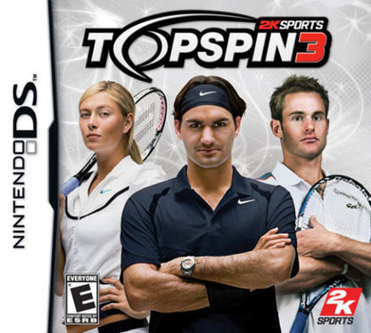 Top Spin 3 cover art for Nintendo DS (DS) tennis sports video game