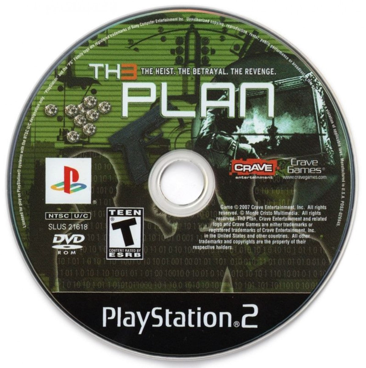 The Plan – PlayStation 2 (PS2) video game disc stealth action.
