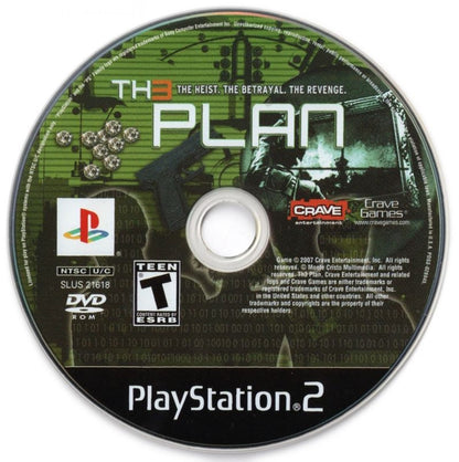 The Plan – PlayStation 2 (PS2) video game disc stealth action.