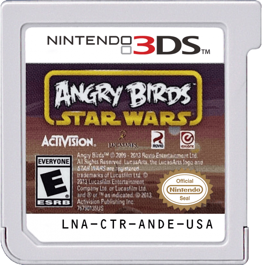 Angry Birds: Star Wars cartridge for Nintendo 3DS (3DS) puzzle action video game