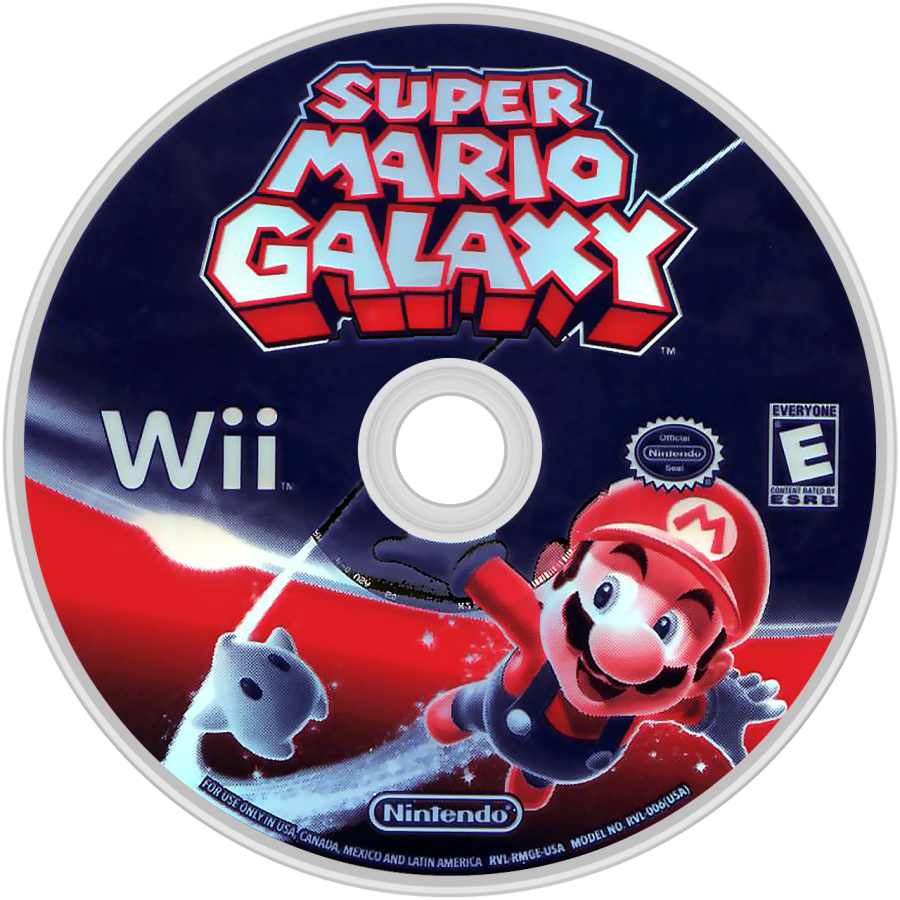 Super Mario Galaxy – Nintendo Wii (Wii) 3D platformer action-adventure video game disc
