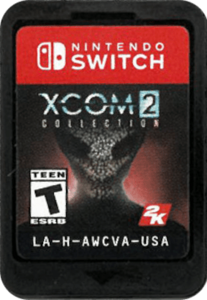 XCOM 2 Collection Nintendo Switch inspired design featuring tactical turn based strategy aesthetic alien resistance warfare squad based combat strategic base management procedural missions high stakes decision making sci fi battlefield tension and immersive tactical gameplay presentation cartridge