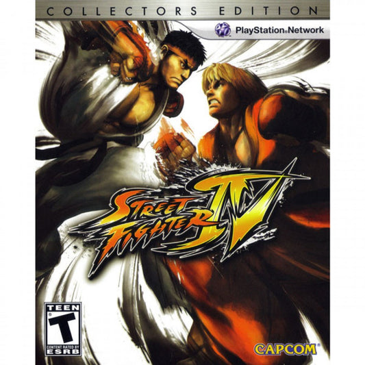 Street Fighter IV Collector’s Edition fighting game featuring classic Capcom characters arcade style battles bonus content soundtrack artbook premium packaging cover art 
