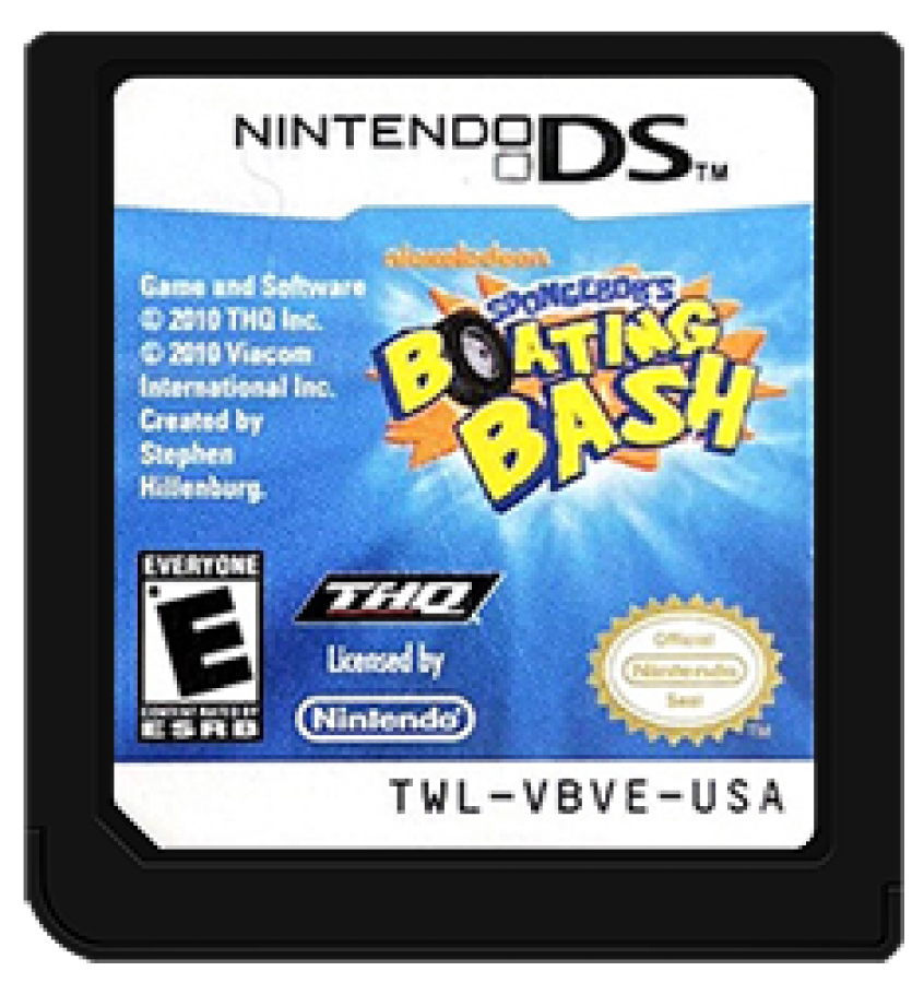 SpongeBob's Boating Bash cartridge for Nintendo DS (DS) party racing video game