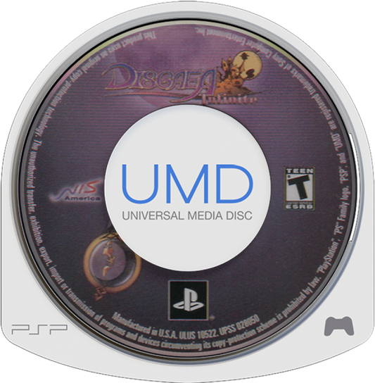 Disgaea Infinite – PlayStation Portable (PSP) disc for visual novel adventure video game