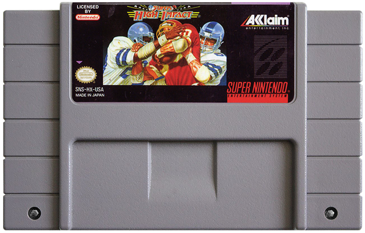 Super High Impact cartridge for Super Nintendo Entertainment System (SNES) retro video game