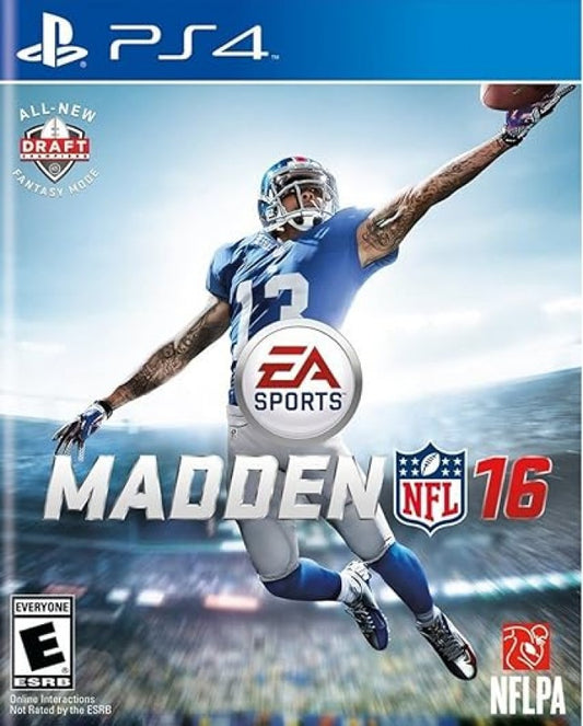 Madden NFL 16 cover art for PlayStation 4 (PS4) video game